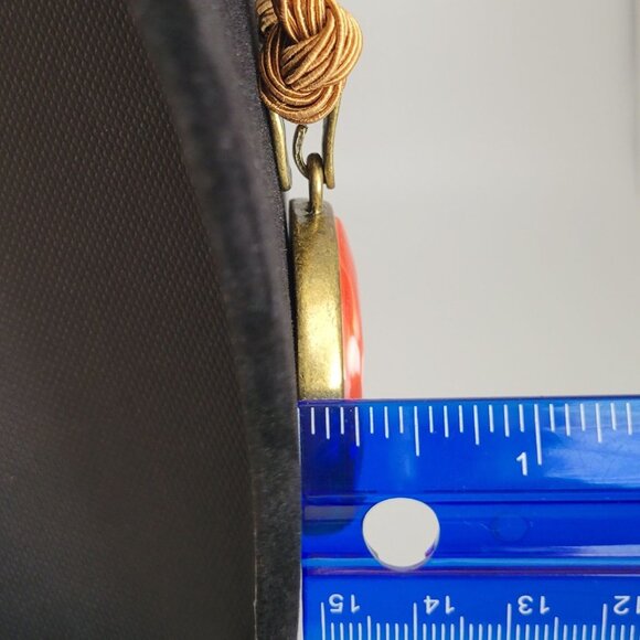 Coldwater Creek 16" Necklace Orange & White Pendant Chunky Retro Fashion Jewelry - Picture 9 of 9